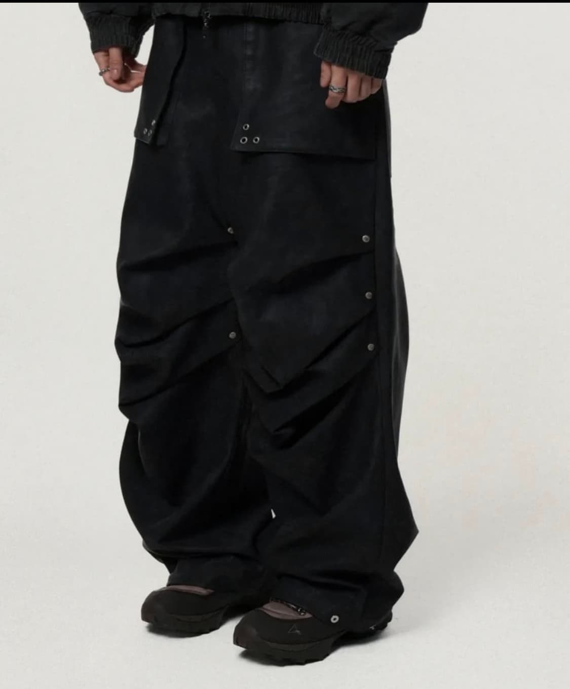 아돈워너셀 비건레더 팬츠 블랙(1 상품이미지1