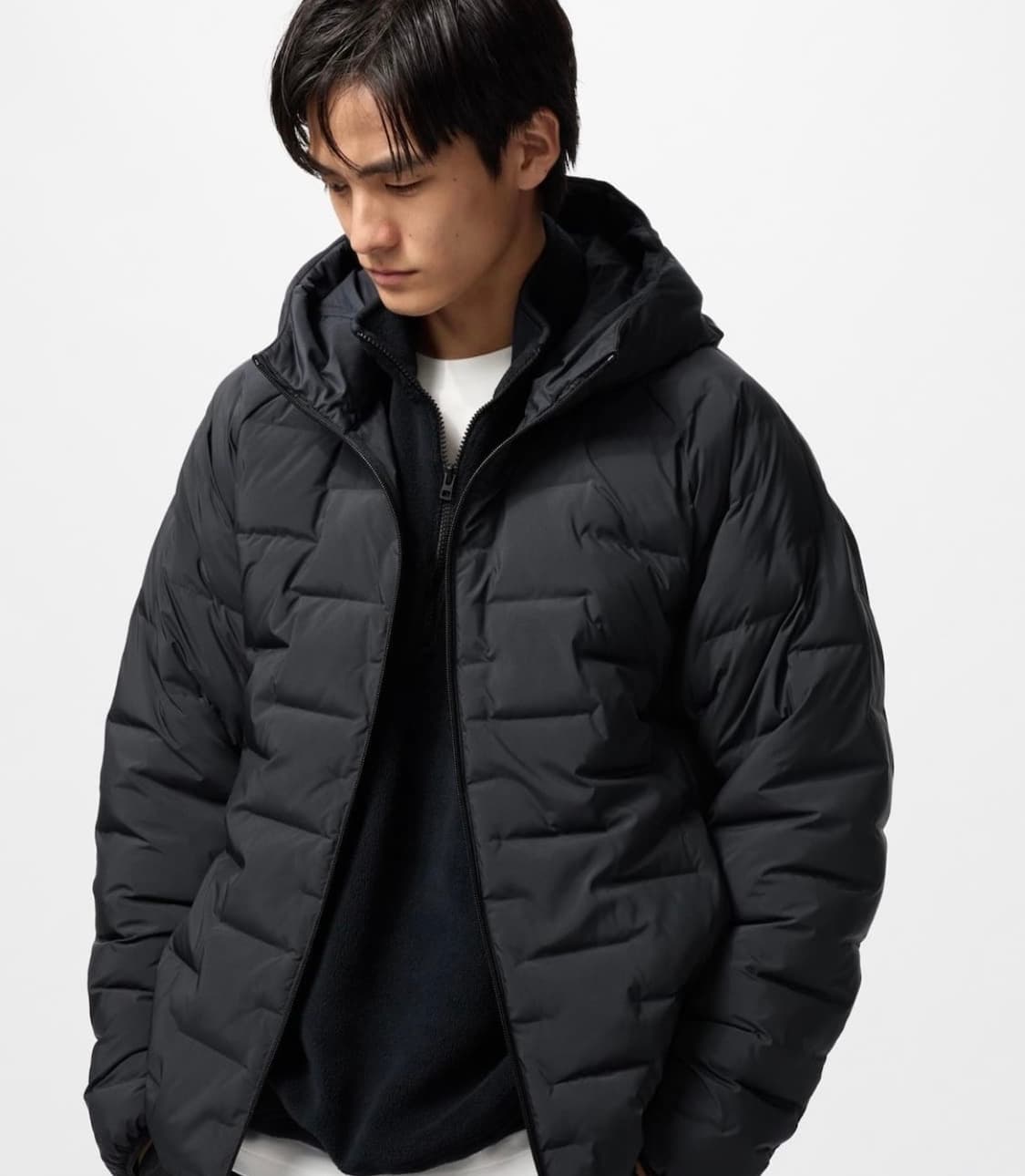 유니클로 퍼프테크 경량패딩 블랙 2XL  상품이미지1
