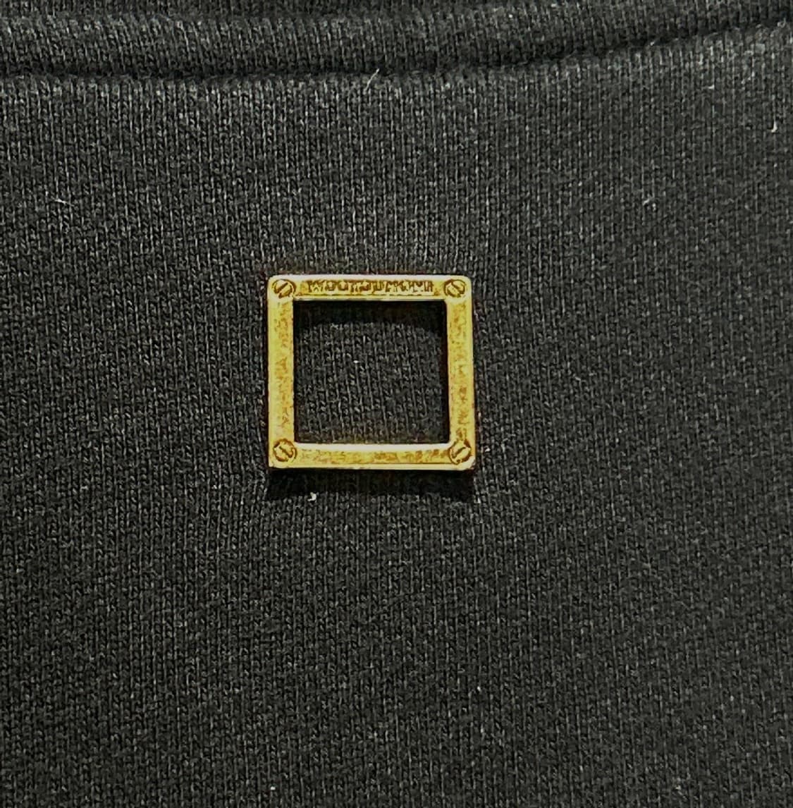 우영미 플라워 프린트 백로고 후드 블랙 상품이미지4