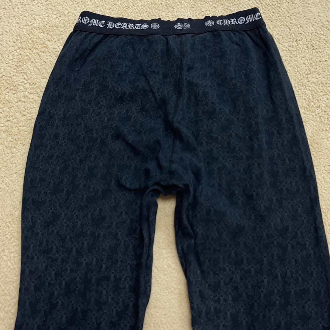 크롬하츠 세메터리 크로스 홀스슈 로고 레깅스 상품이미지3