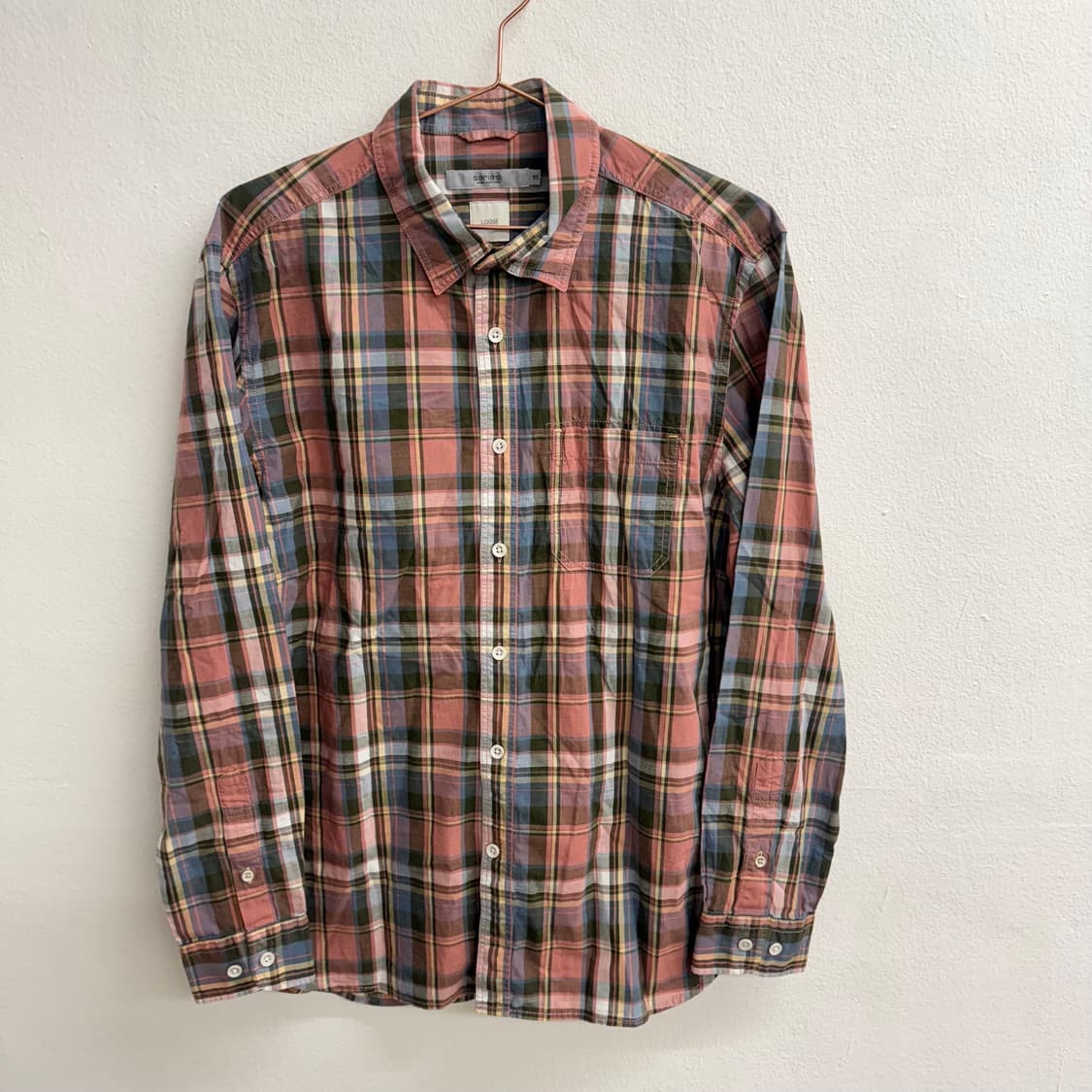 코오롱 시리즈 아웃도어 루즈 체크 셔츠 (95) 상품이미지1