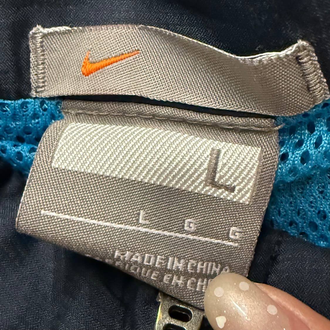 [정품/L] 나이키 네이비 바람막이 자켓 b16 상품이미지5