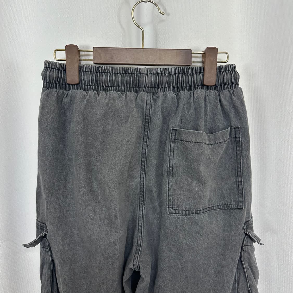   리메인세컨드 남자 밴딩 카고 반바지 FREE  상품이미지5