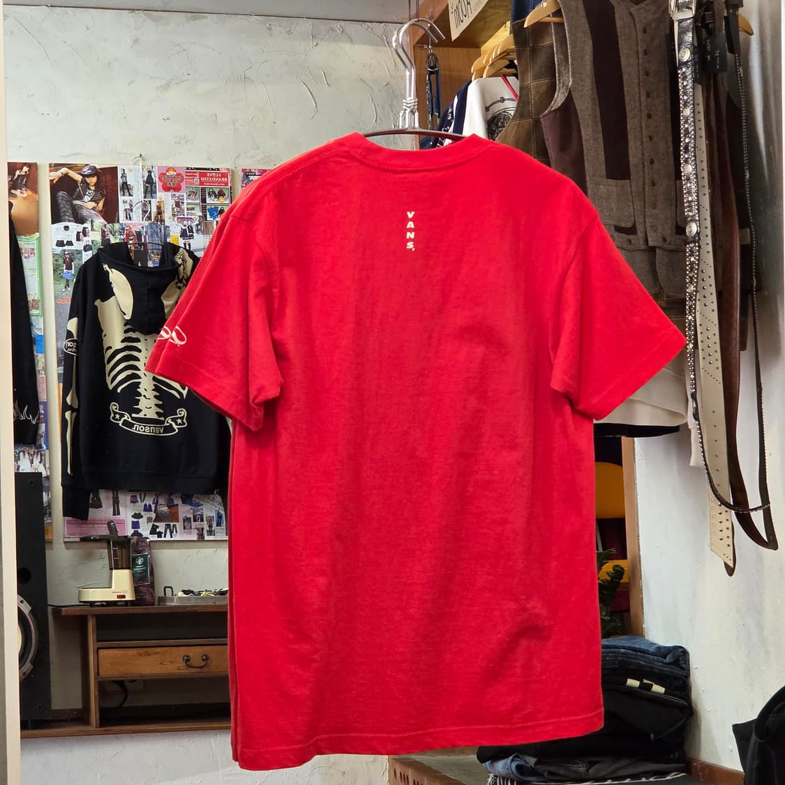 90S 반스 레드 반팔 상품이미지5