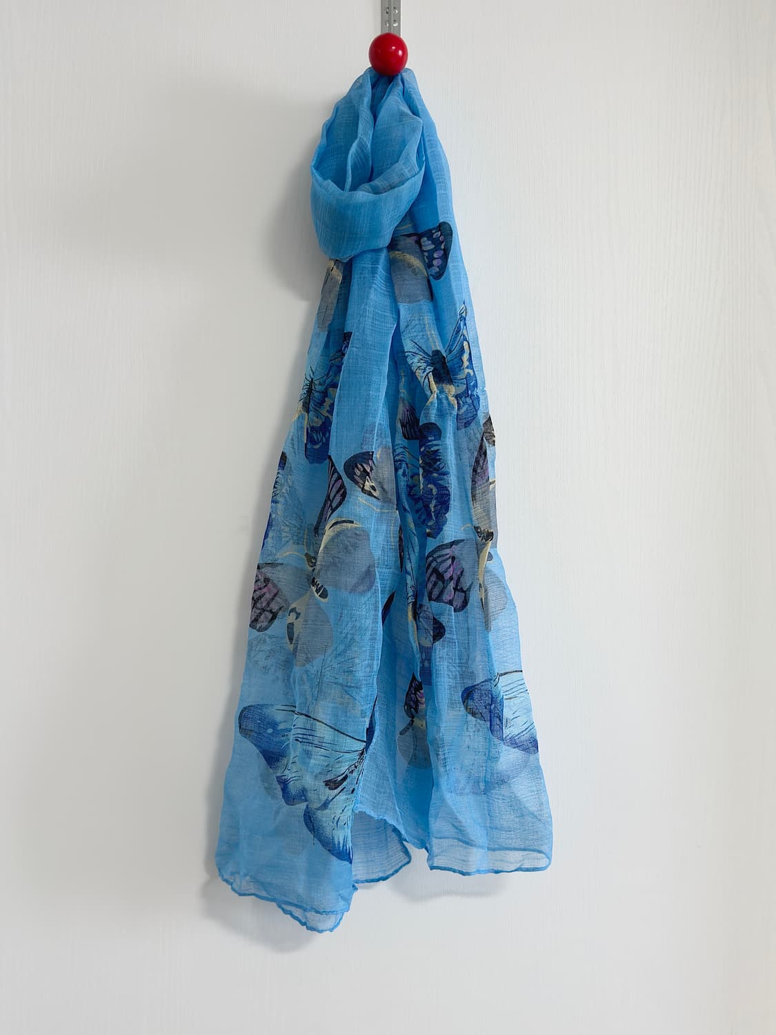 버터플라이 블루 빈티지 스카프 상품이미지1