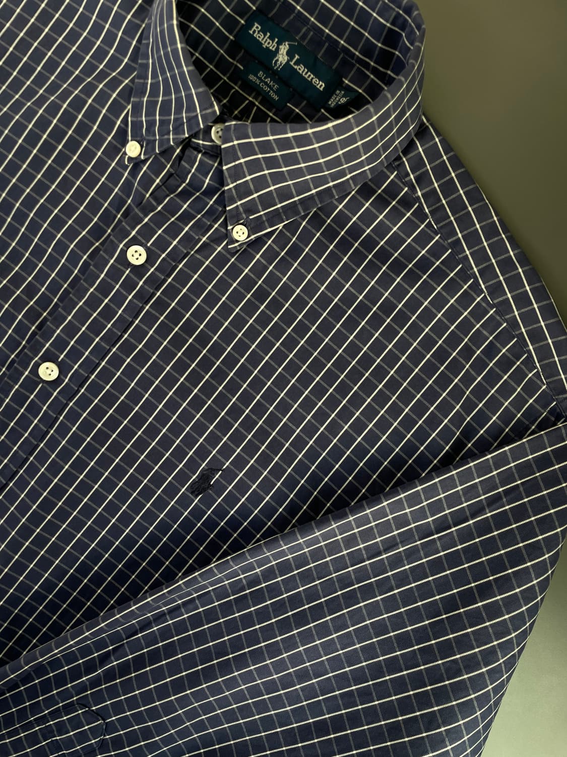 [M] 폴로 랄프로렌 코튼 깅엄 체크 셔츠 BLAKE 핏 상품이미지2