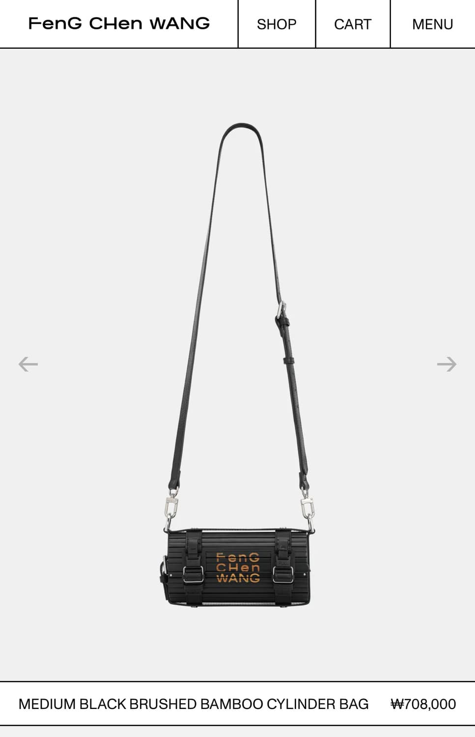 펑첸왕 25fw BAMBOO CYLINDER 크로스백 미듐 상품이미지9