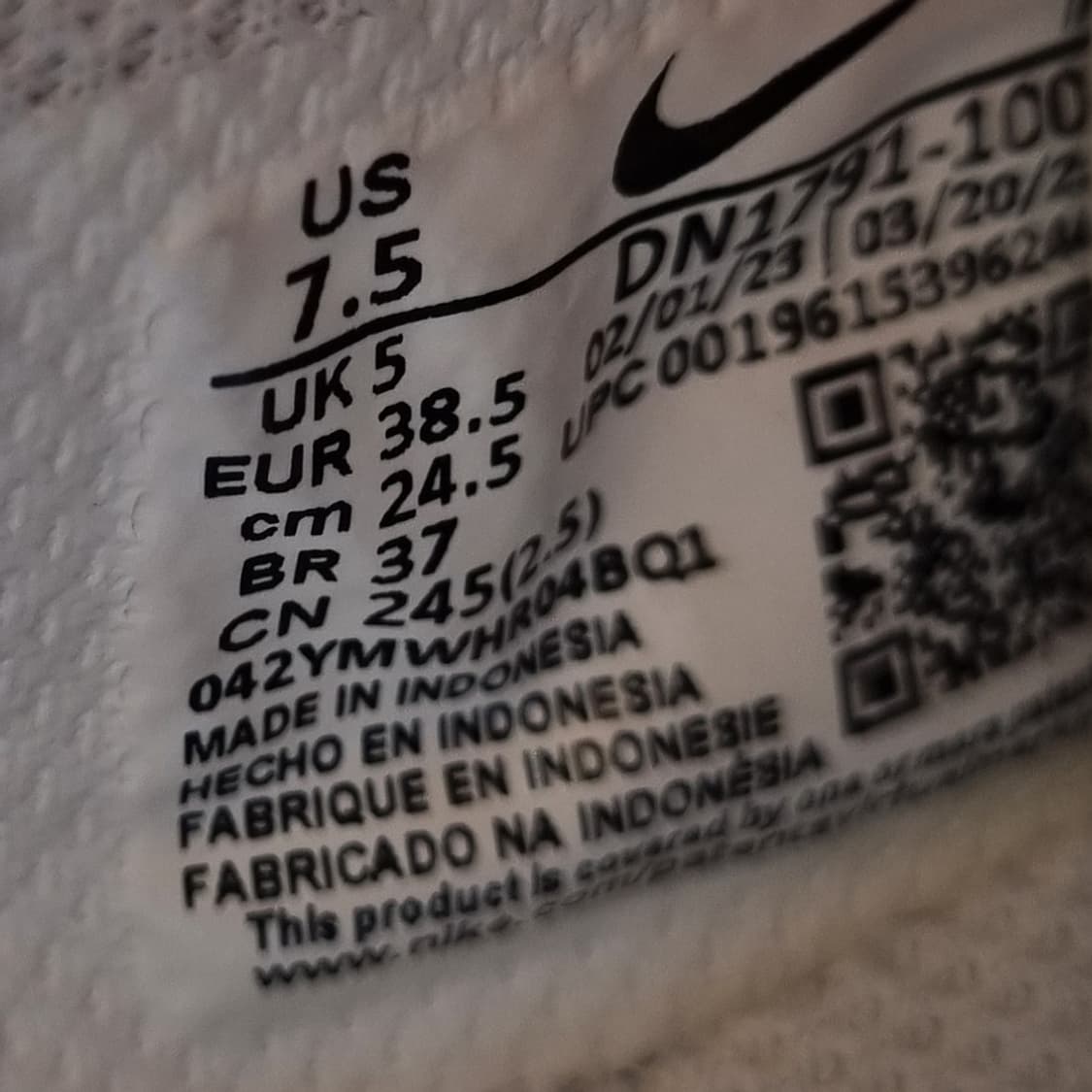 나이키 코르테즈 운동화245 상품이미지6