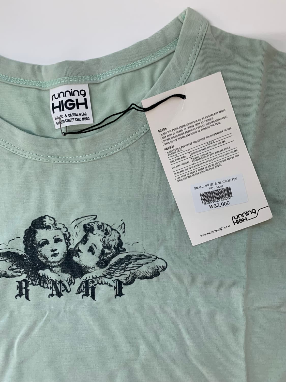 RUNNING HIGH SMALL ANGEL SLIM CROP TEE 상품이미지3