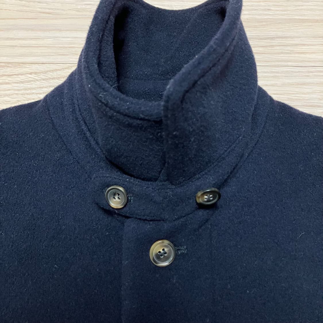 아페쎄 울캐시미어 코트 다크네이비 상품이미지5