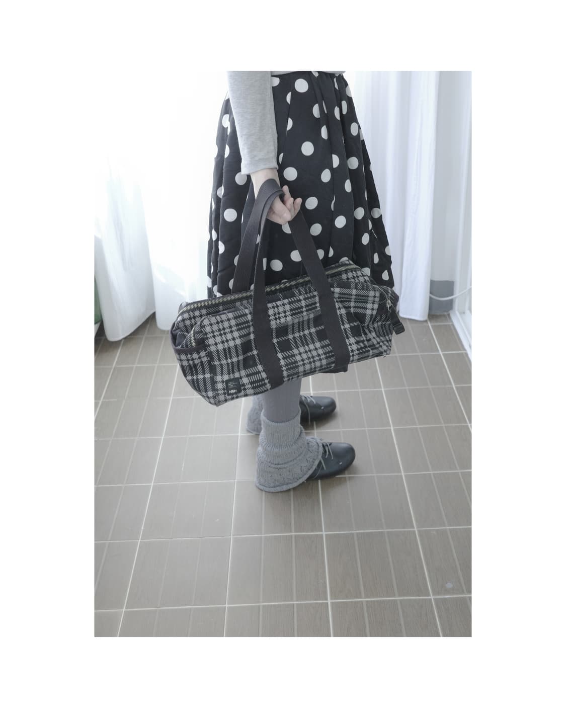 Hem checked bag 상품이미지4