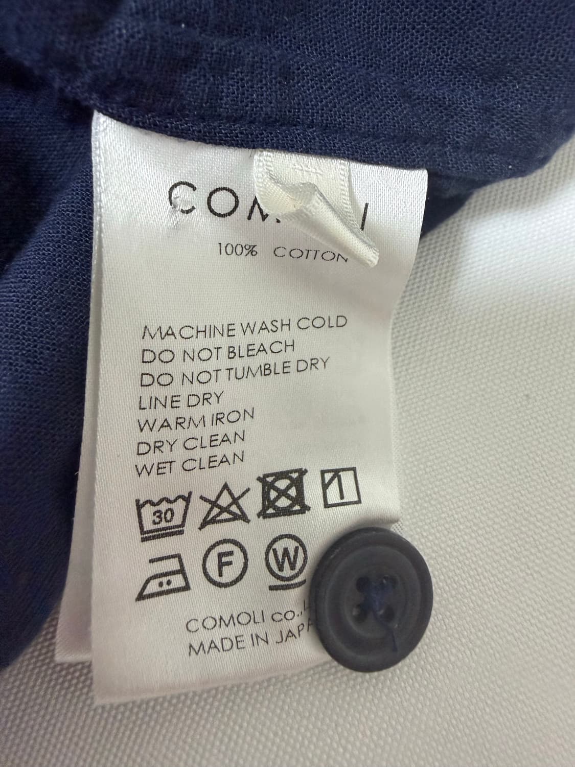 코모리 밴드 칼라 셔츠 상품이미지5