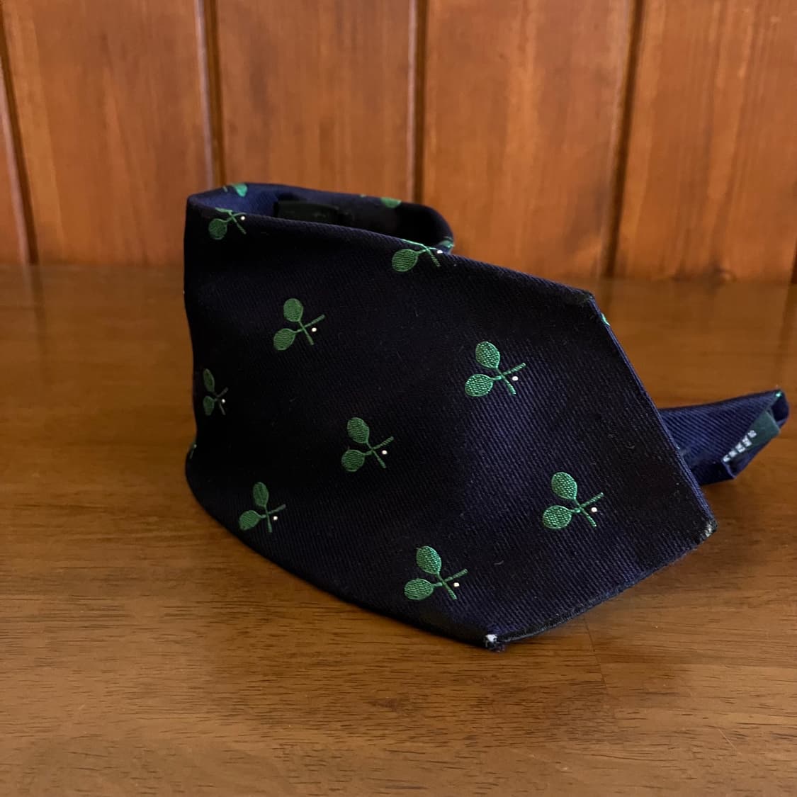 브룩스 브라더스 컨트리 클럽 테니스 자수 실크타이 상품이미지1