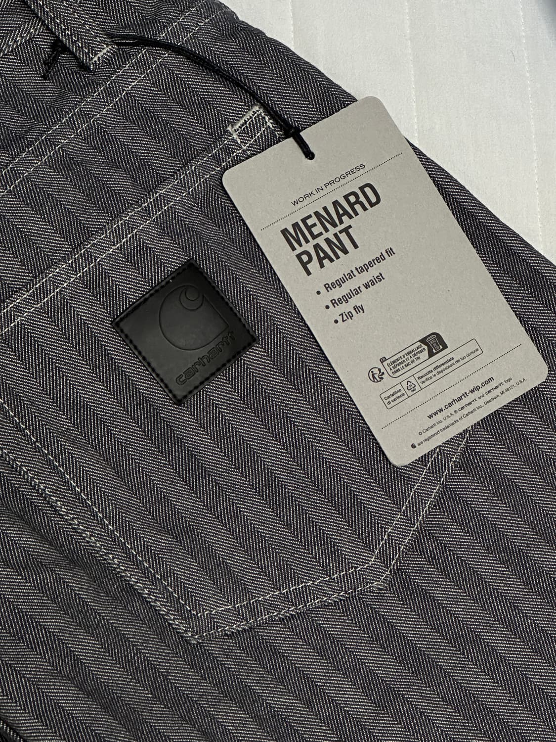 [34] 칼하트 wip 메나드 팬츠 몬시 그레이 상품이미지2