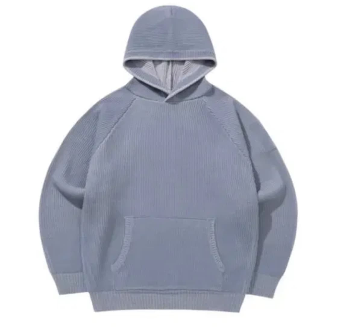 산산기어 후드 니트 스카이블루 23FW - size 2 상품이미지1