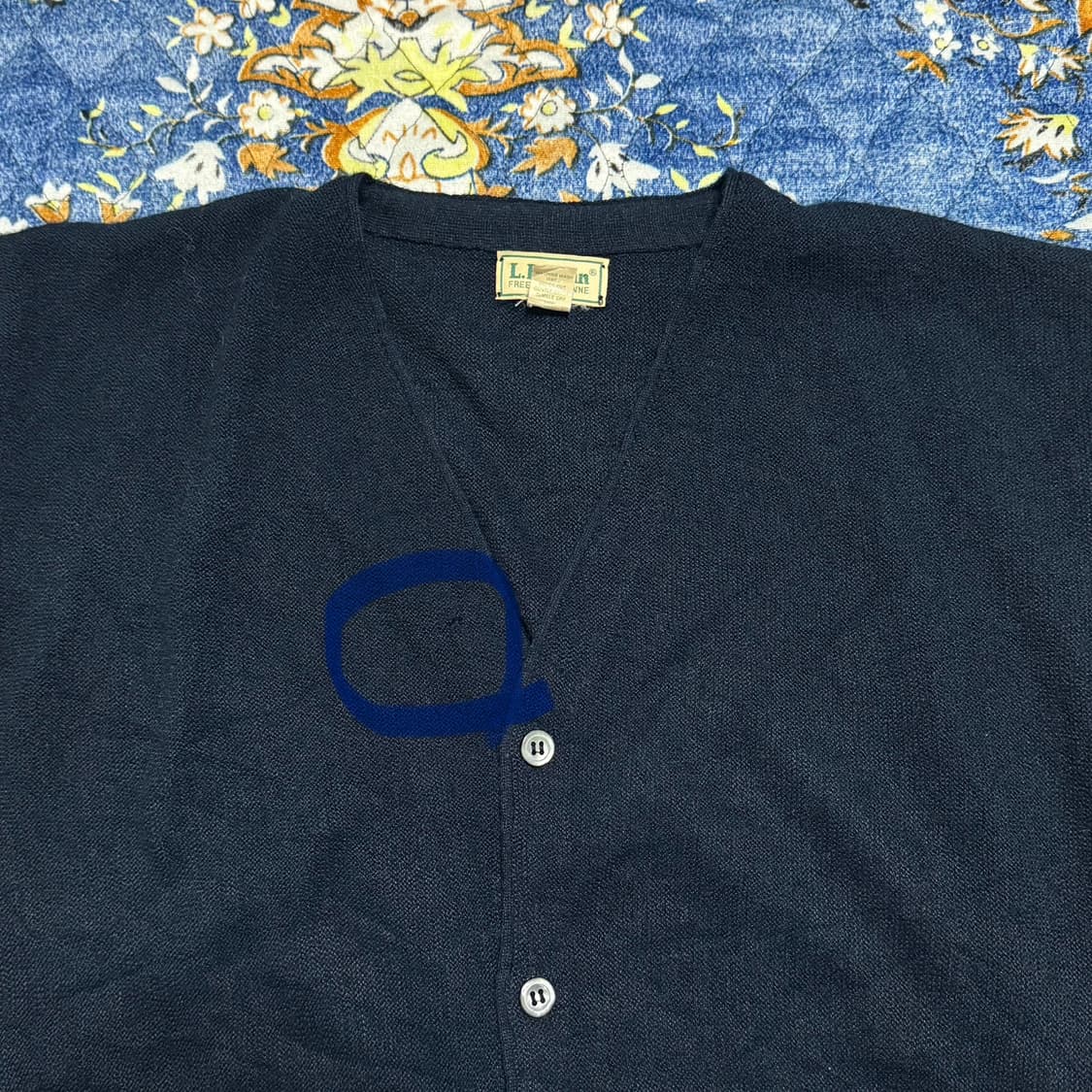 빈티지 8-90s USA 엘엘빈 니트 가디건  상품이미지4