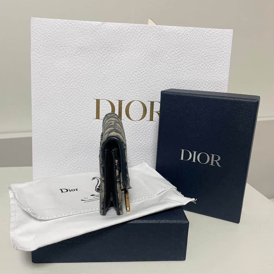 디올 오블리크 새들 카드지갑 상품이미지3