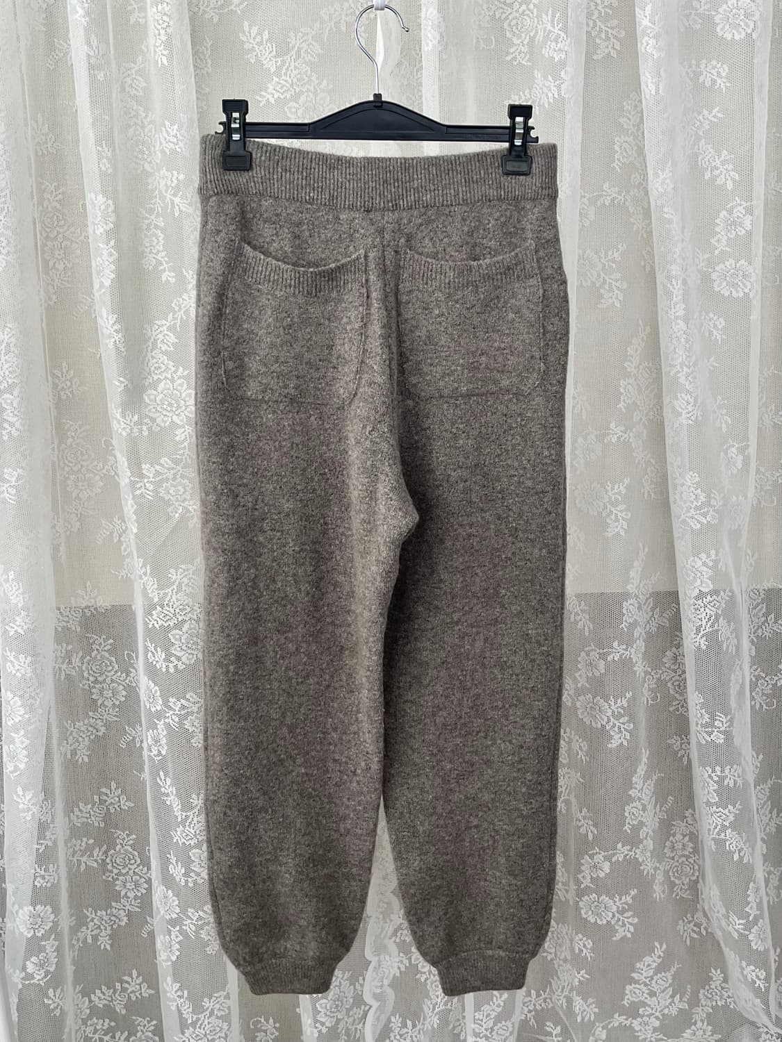 S) 비이커 니트 조거 팬츠 그레이 상품이미지2