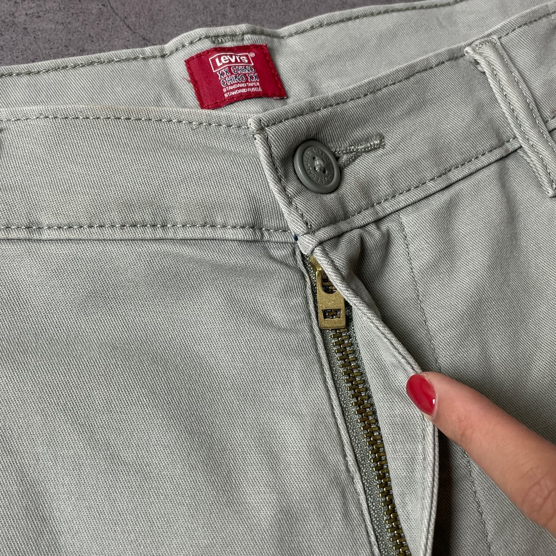 LEVI'S 리바이스 슬림 테이퍼드핏 코튼 치노 팬츠 A00637 상품이미지5