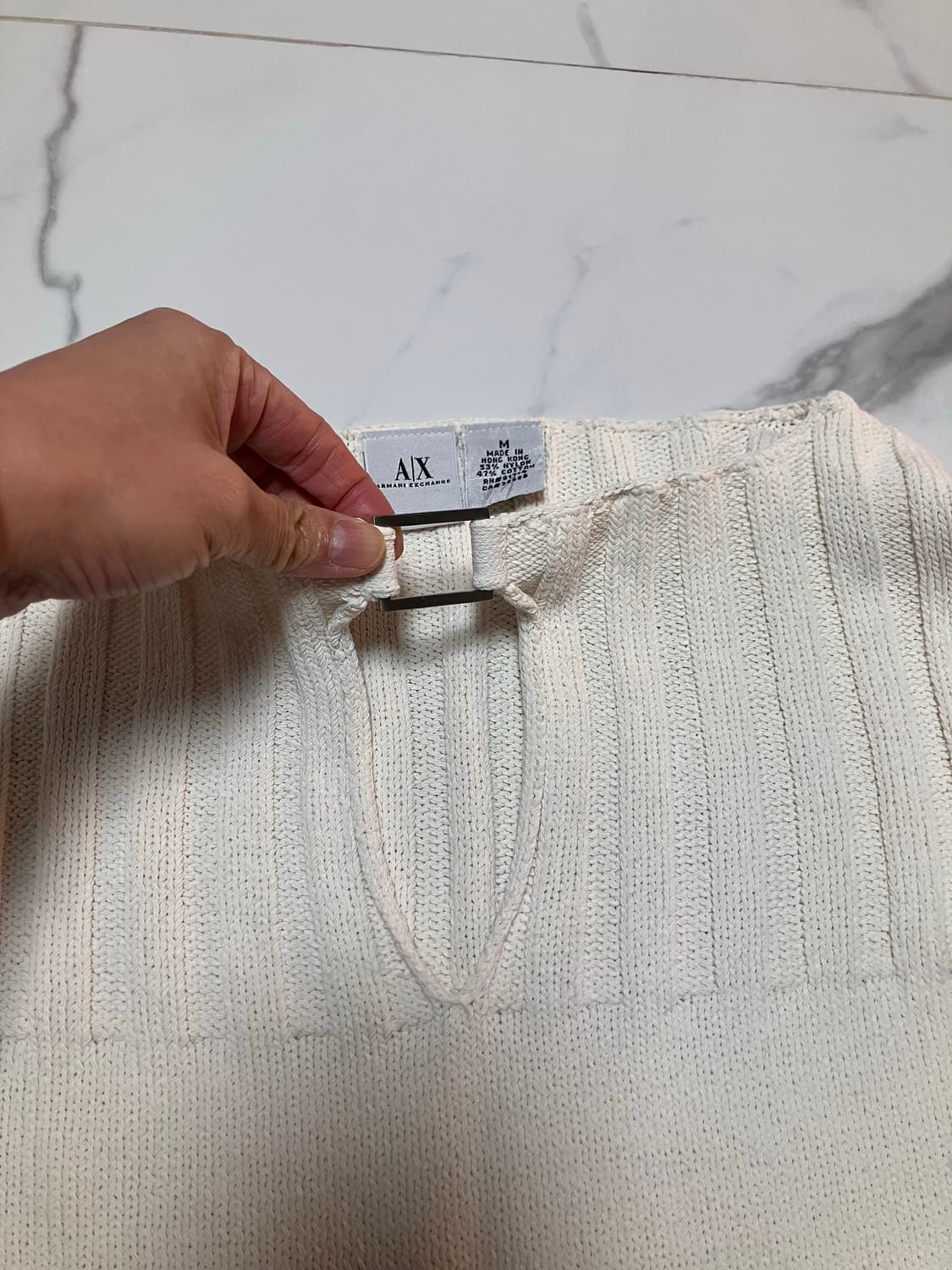 AX 아르마니 익스체인지 Y2K 키홀 컷아웃 니트 상품이미지2