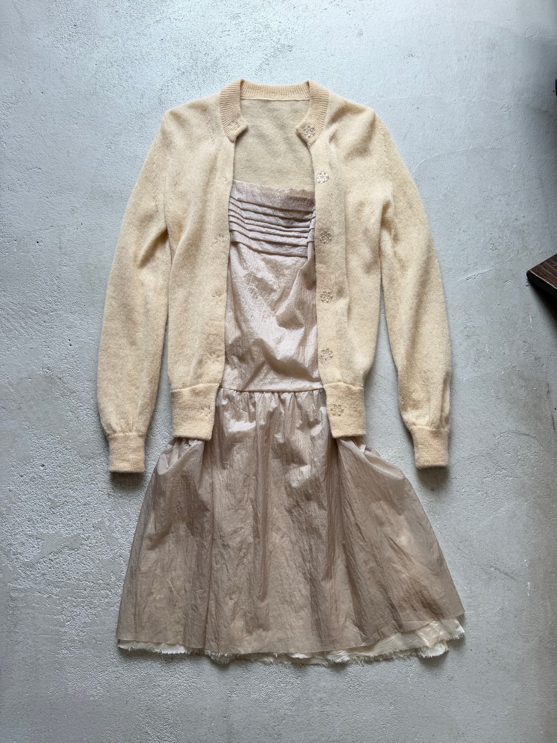 docking cardigan dress 상품이미지7