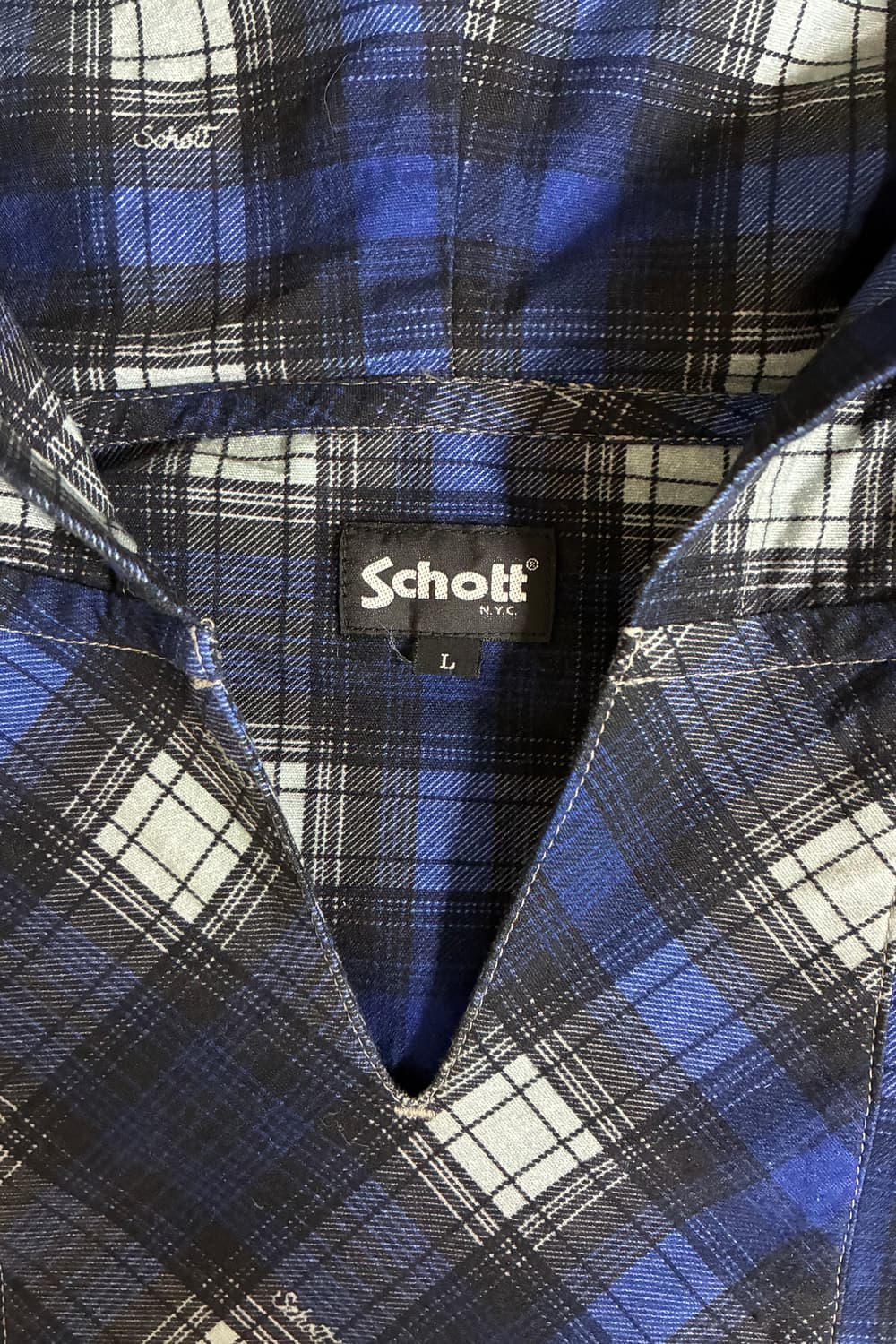 Schott Ombre Check Plaid Anorak Hoodie  상품이미지7