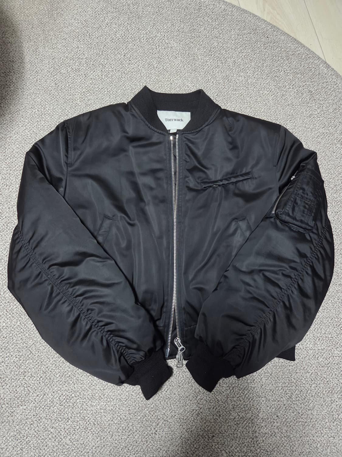 토니웩 크롭 패디드 봄버 L 사이즈 ma-1 항공점퍼  상품이미지2