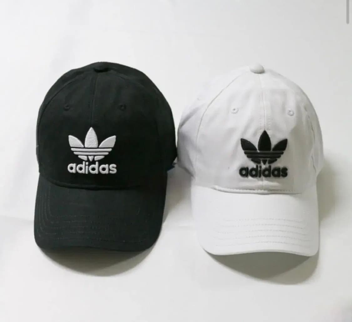 아디다스 트레포일 캡 블랙 화이트 일괄 상품이미지1
