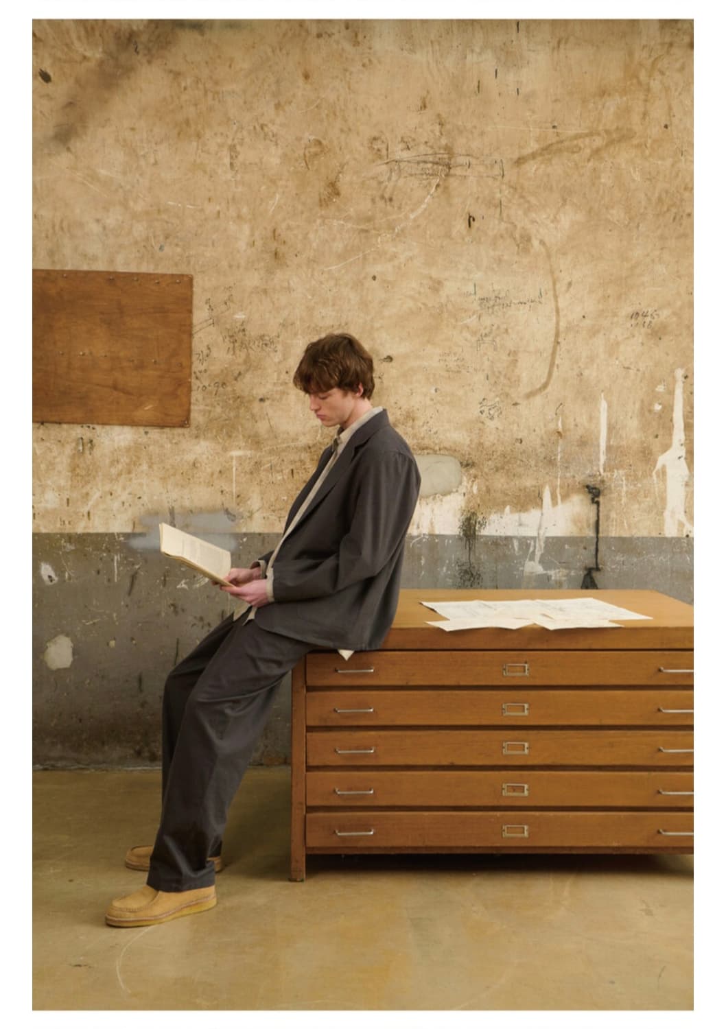 디그레 DGRE 24SS 셋업 정장 차콜그레이 상품이미지2