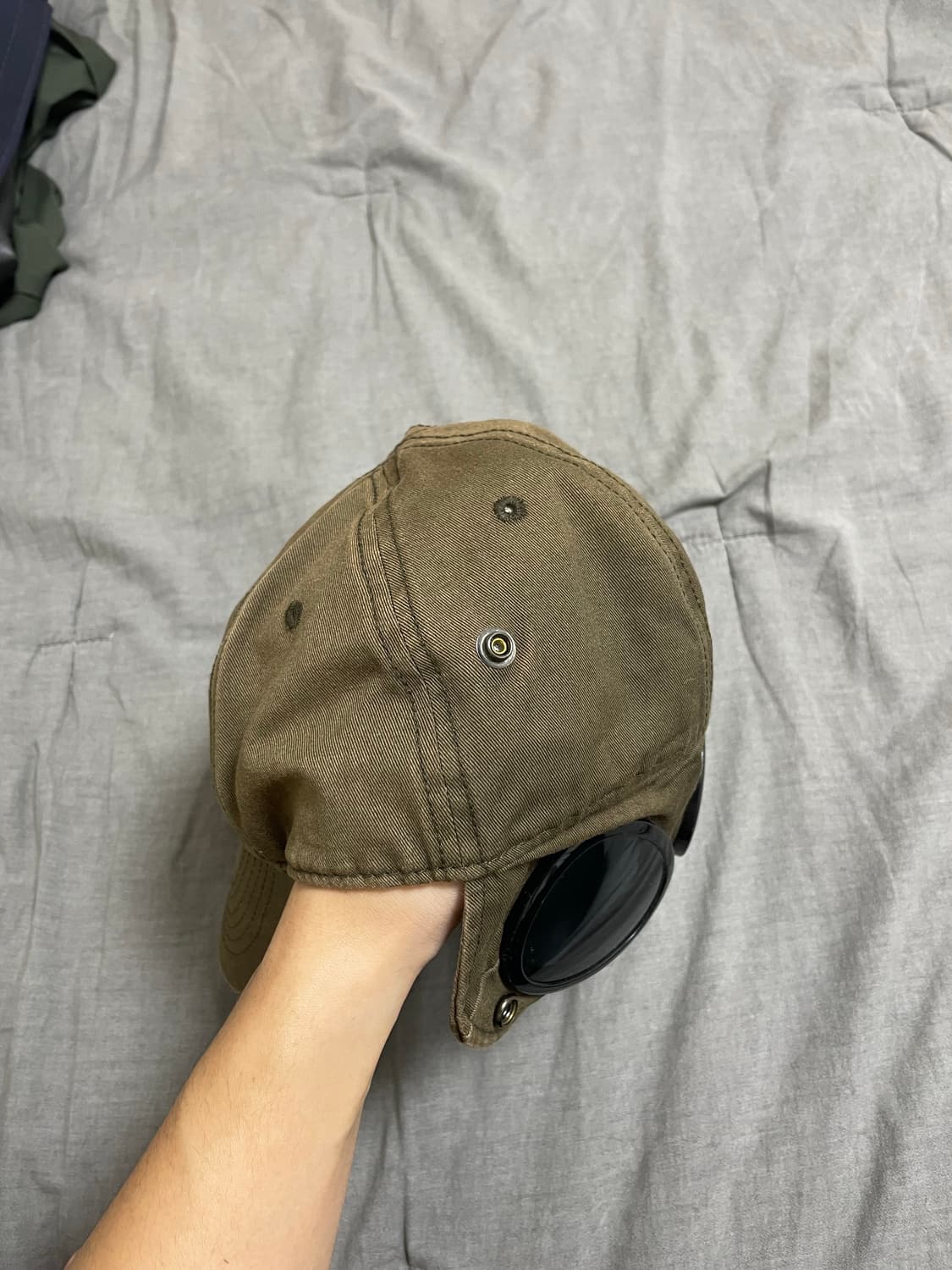 (풀패키지)씨피컴퍼니 22SS 개버딘 고글 캡 아이비그린 M 상품이미지6