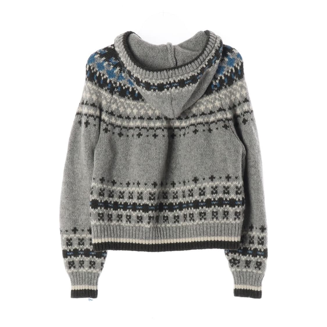 URAGO 울100 노르딕 페어아일 후드 니트 가디건 상품이미지2