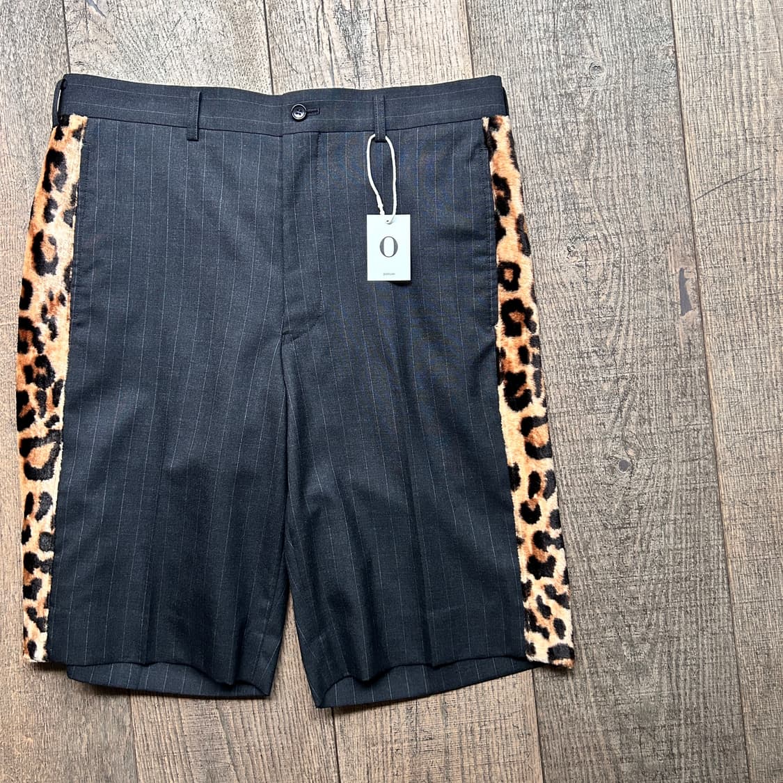 Leopard Velour Detail Burmuda Pants 상품이미지3