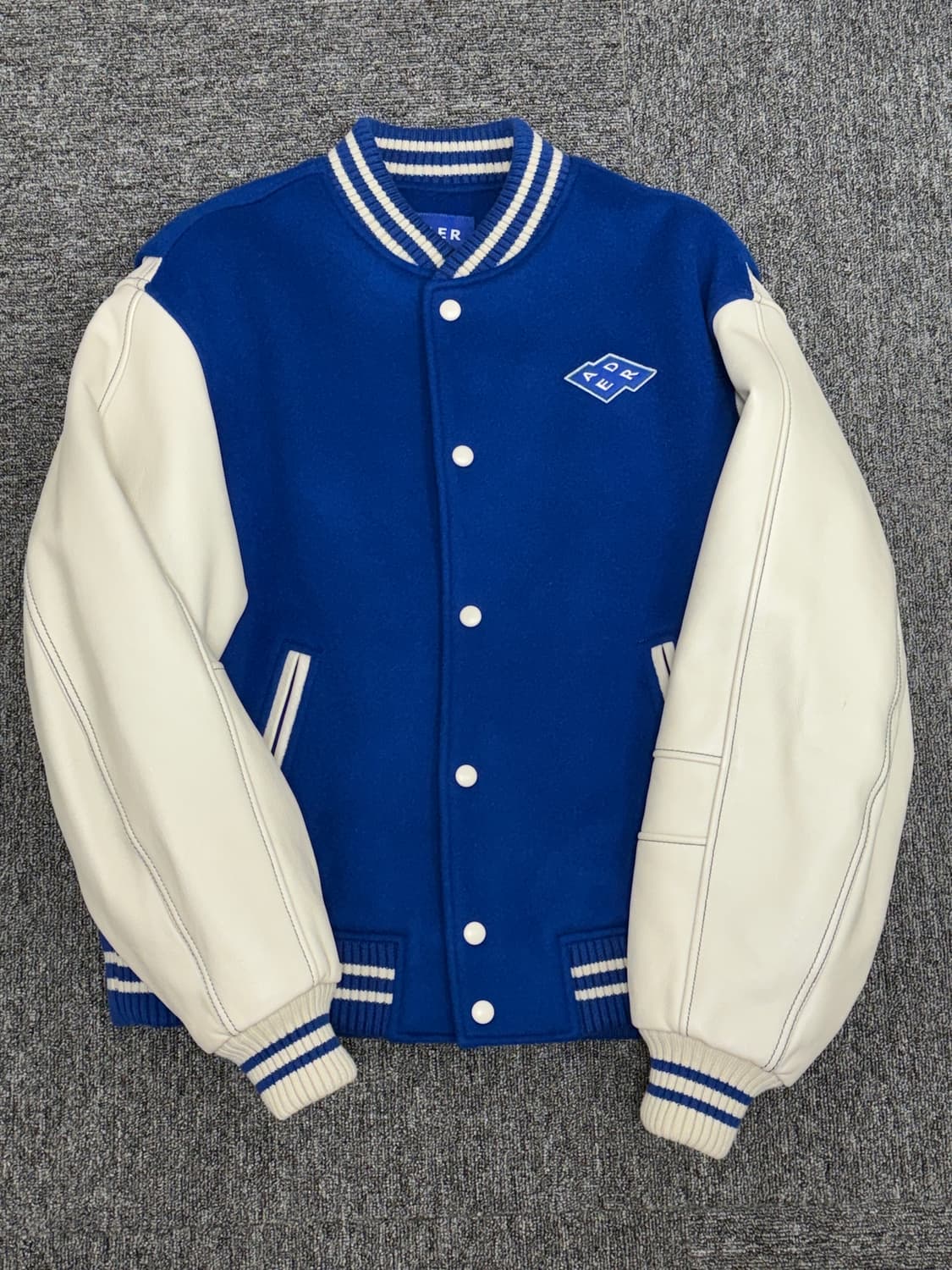 아더에러 오리진 7주년 바시티 자켓 블루 A1 상품이미지1