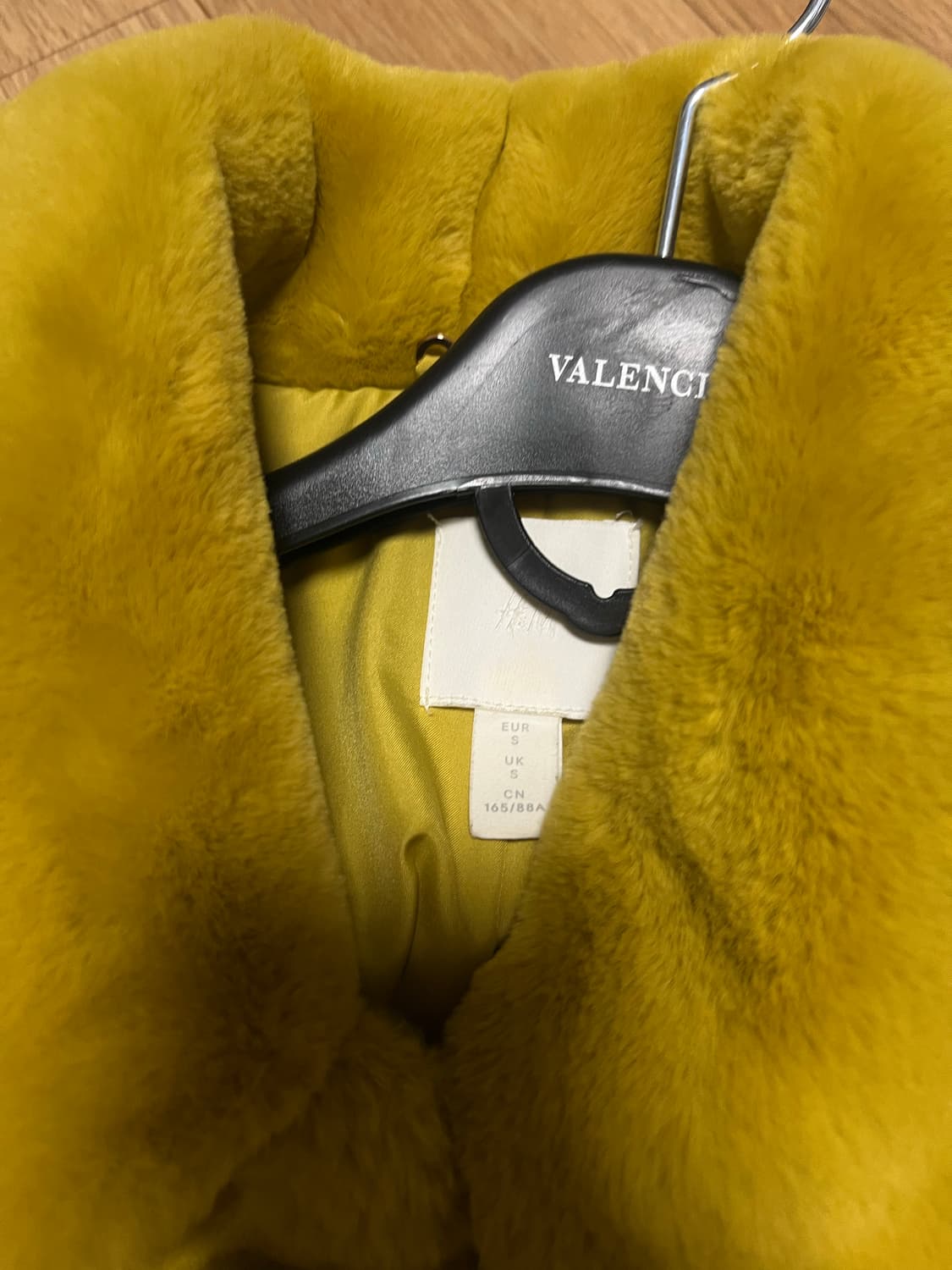 H&m 머스타드 빈티지 퍼 자켓 상품이미지3