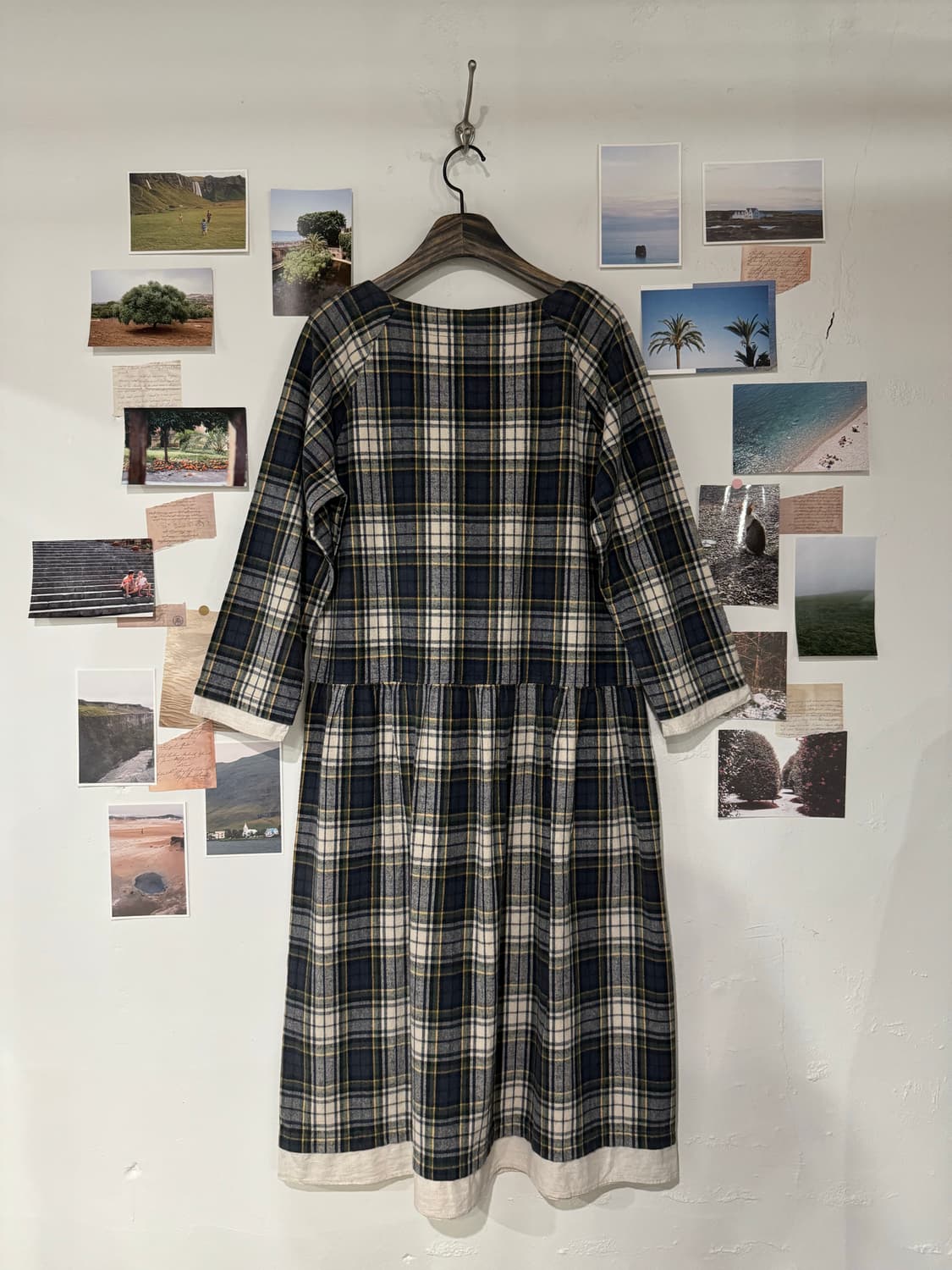 레어이드 체크 원피스 상품이미지6