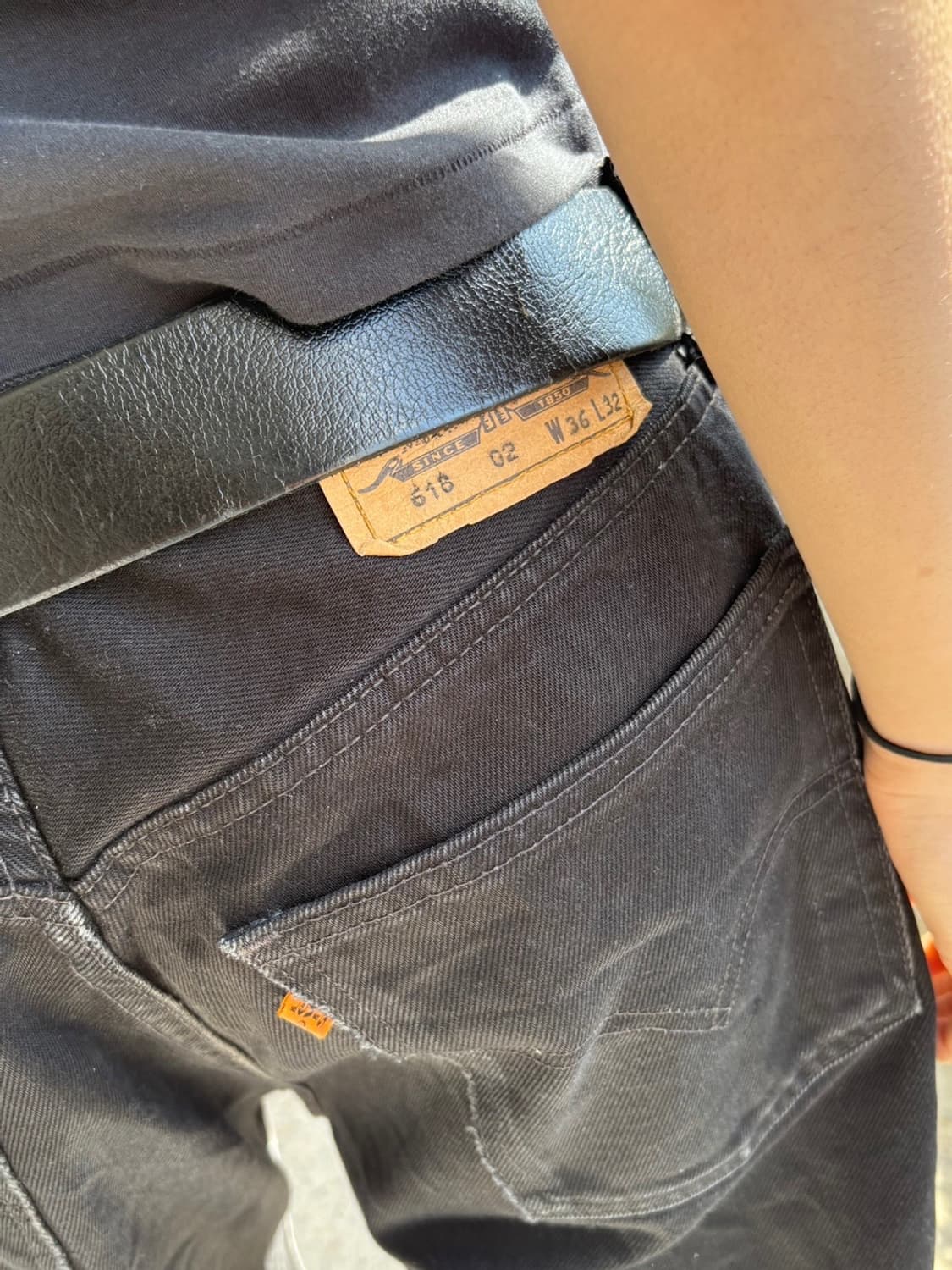 90‘s 리바이스 618 블랙 오렌지탭 상품이미지4