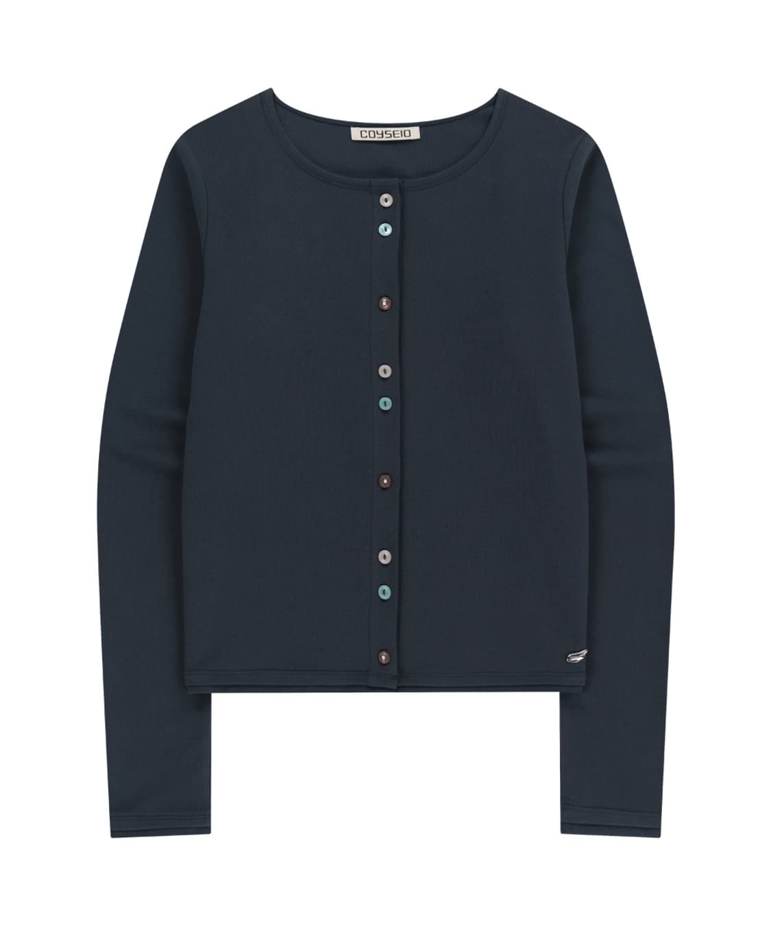 RAW EDGE CARDIGAN NAVY 상품이미지1