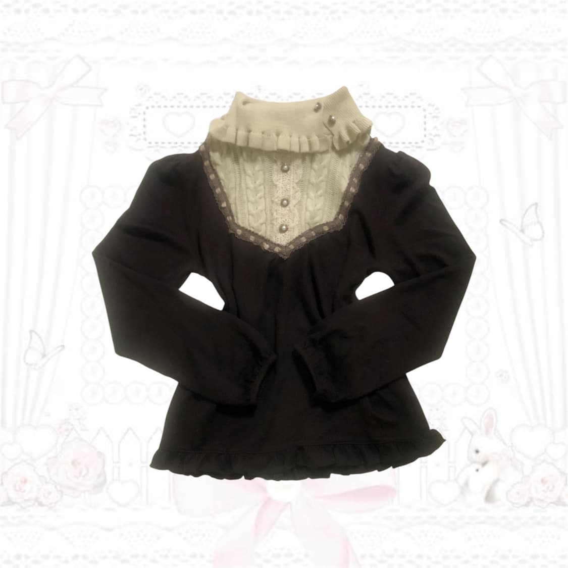 엑시즈팜 히메라떼갸루 니트 상품이미지1