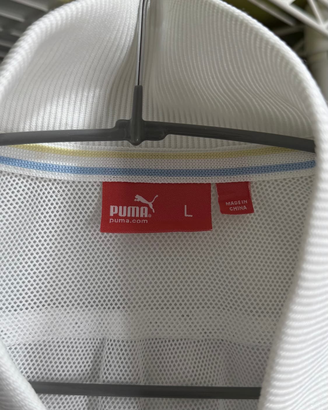 푸마 화이트 바람막이 봄버 자켓 상품이미지9