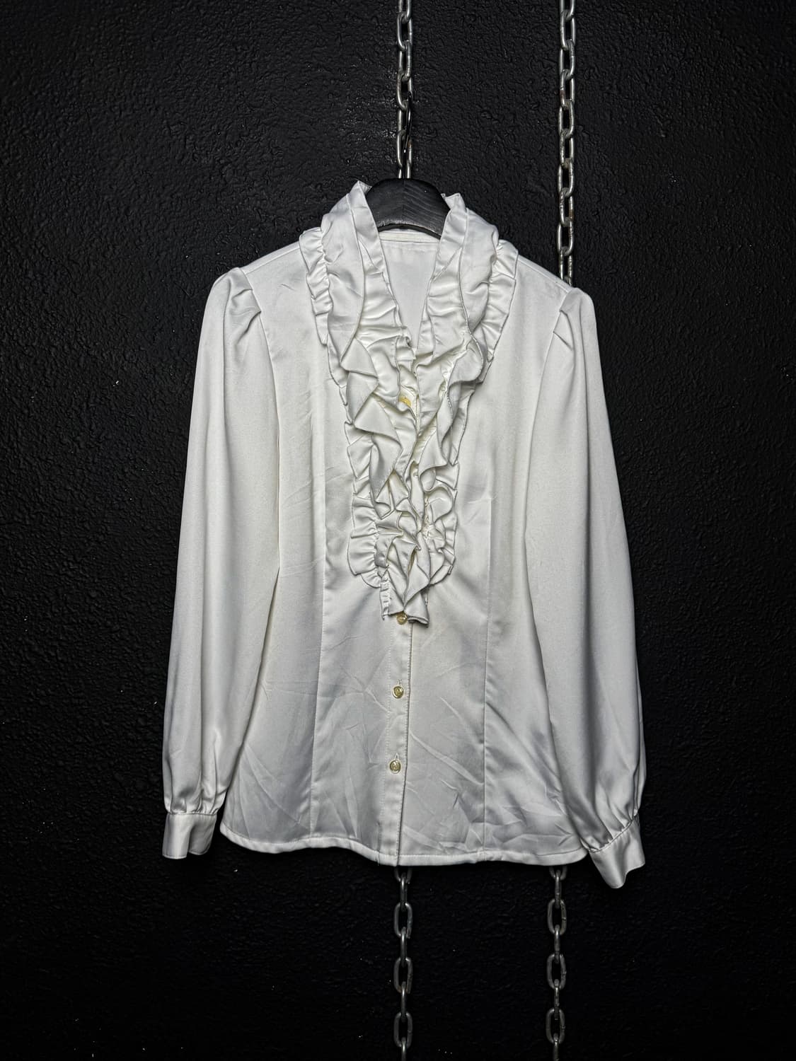 Frill White Blouse 상품이미지5