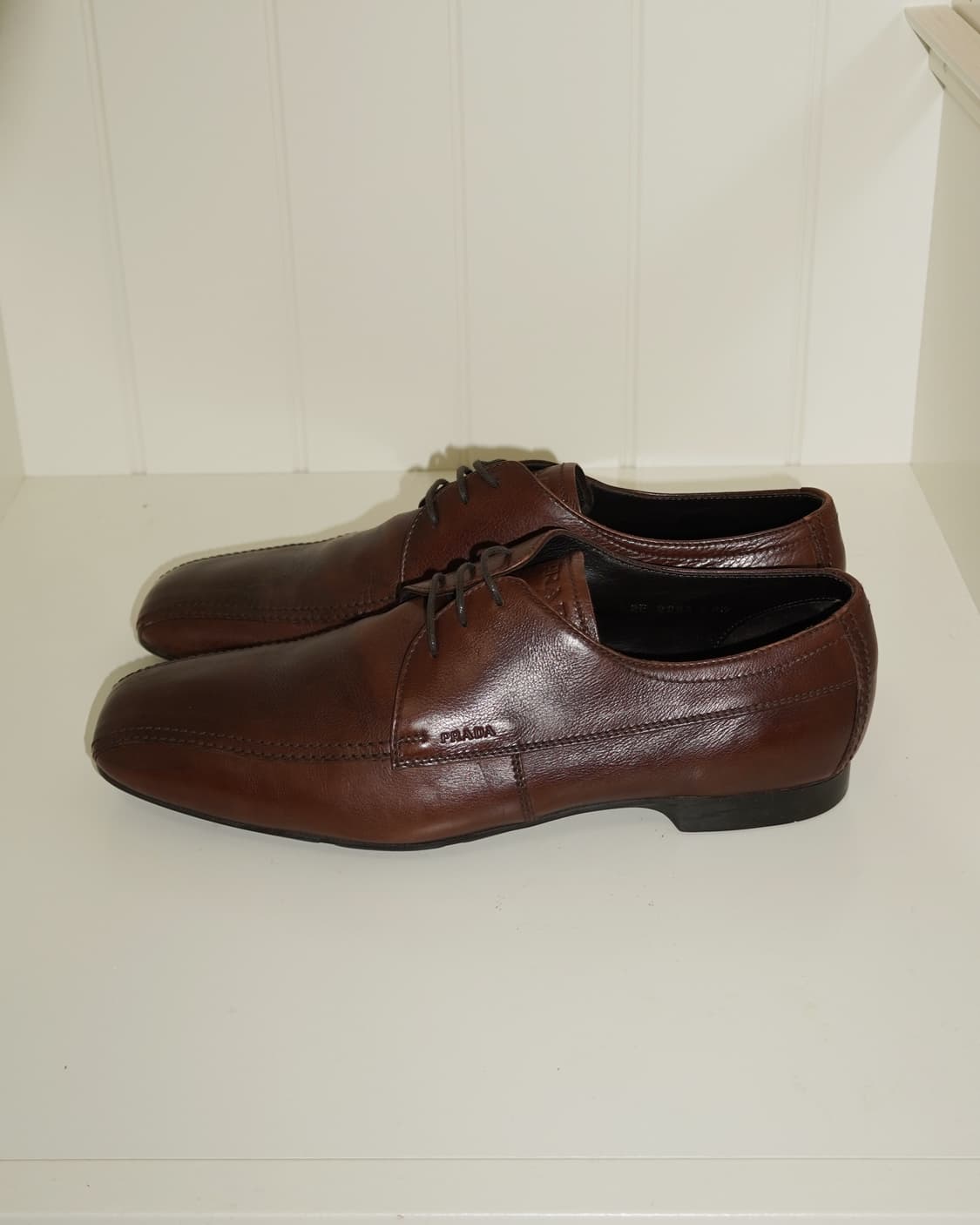 프라다 브라운 스퀘어토 로퍼 상품이미지5