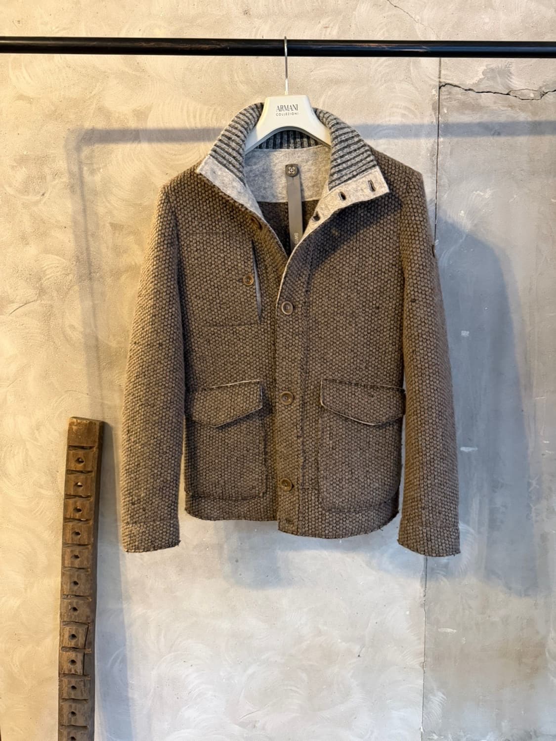 스위스 크리스 니트 블루종 남성100 상품이미지1