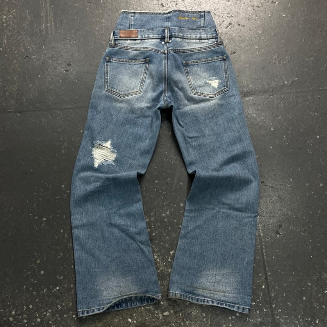 앤더슨 벨 더블 웨이스트 와이드 청바지 상품이미지5