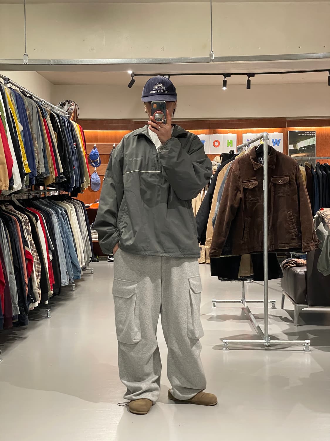 리복 올드스쿨 플리스 아노락 자켓 상품이미지2