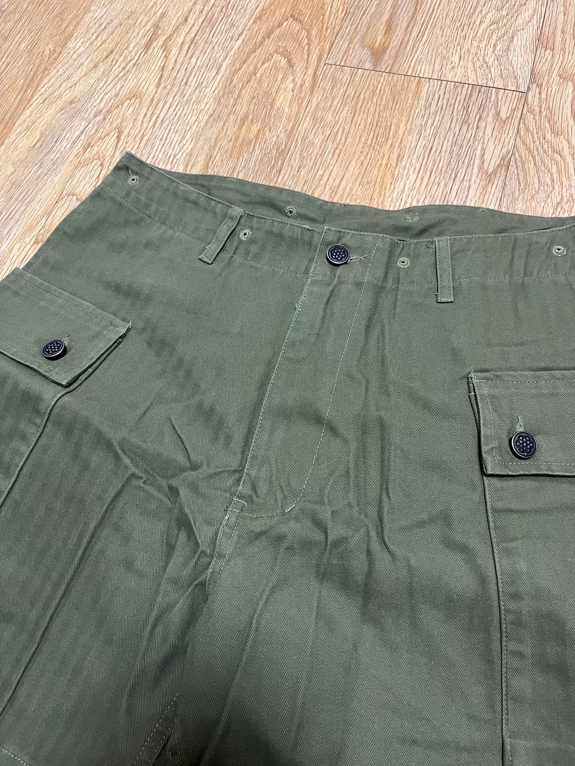 아웃스탠딩 P44 HBT 쇼츠 올리브 상품이미지3