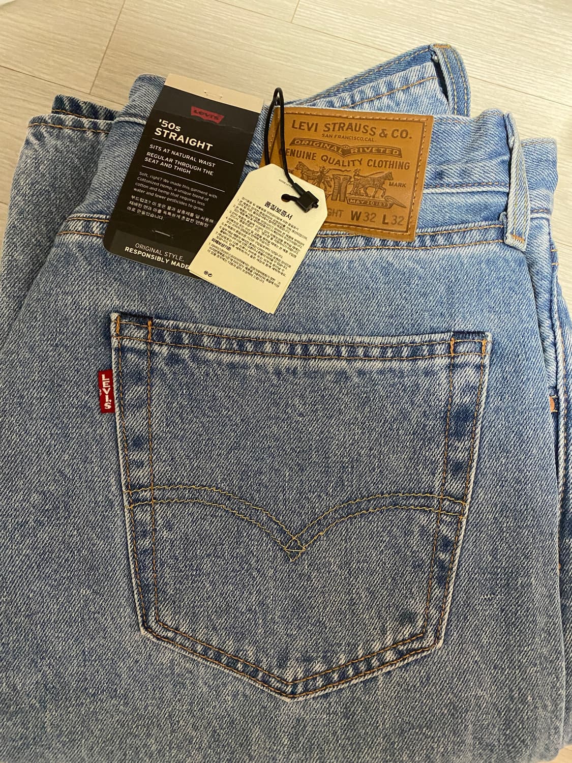 (새상품)리바이스 50‘s 스트레이트 팬츠 82사이즈 상품이미지1