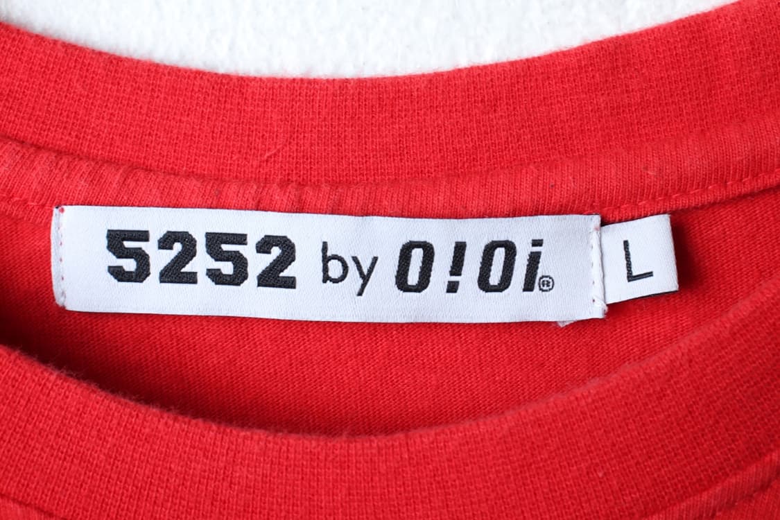 (L-XL) 오아이오아이 반팔 티셔츠 빅로고 레드 올드스쿨-7B9A 상품이미지6