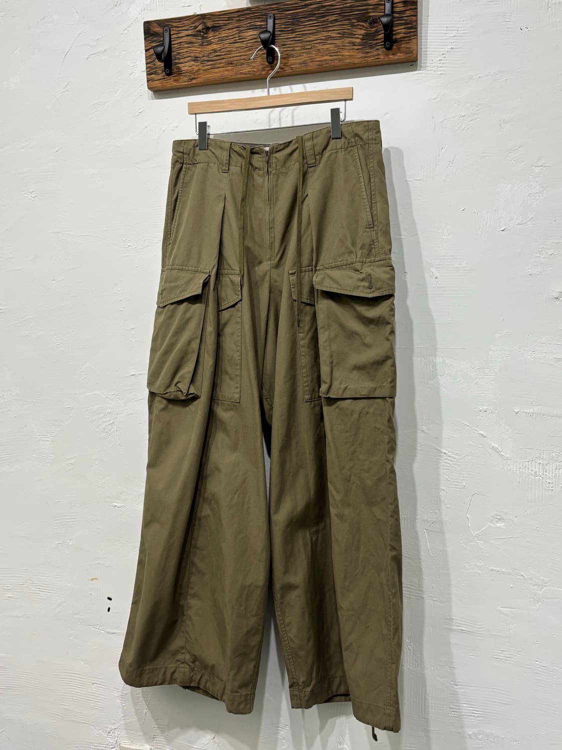77circa 나나서카 카키 카고 와이드 팬츠 상품이미지2