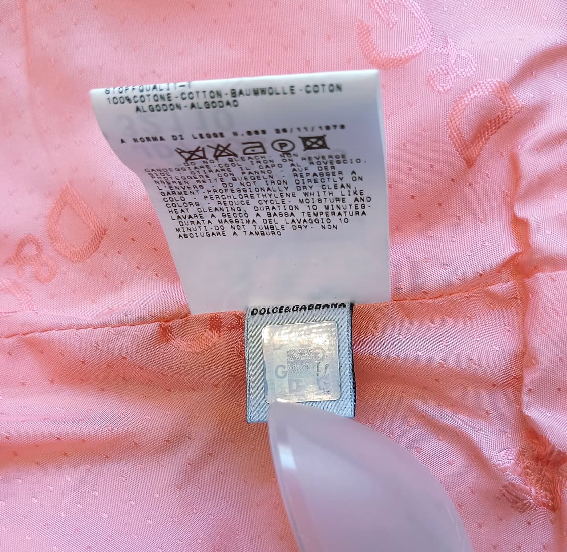 D&G 플로럴 트리밍 코튼 트위드 자켓 (Made in Italy) 상품이미지5