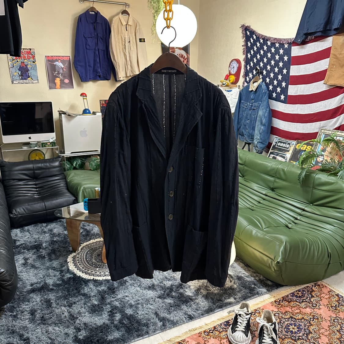 이세이미야케 04ss 가먼트다이 테일러드자켓 상품이미지1